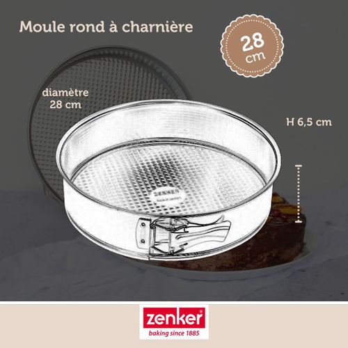 Set Pâtisserie Avec Moule à Manqué 28 Cm, 2 Bols à Mixer, Verre Mesureur Et Spatule Zenker