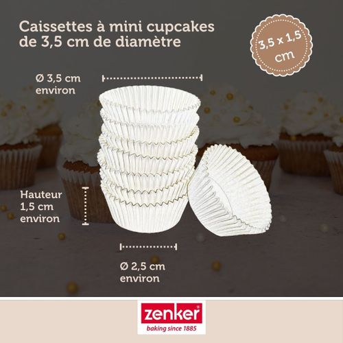 Set Pâtisserie Avec 100 Moules à Muffins En Papier, 2 Bols à Mixer, Verre Mesureur Et Spatule Zenker