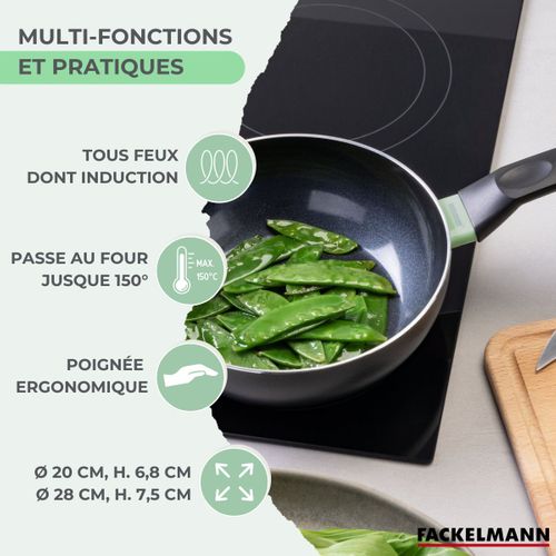 Ensemble De 2 Woks De 20 Et 28 Cm Brandao