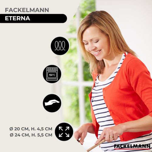 Set De 2 Poêles 20 Et 24 Cm En Inox Eterna