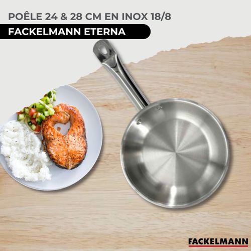Set De 2 Poêles 24 Et 28 Cm En Inox Eterna