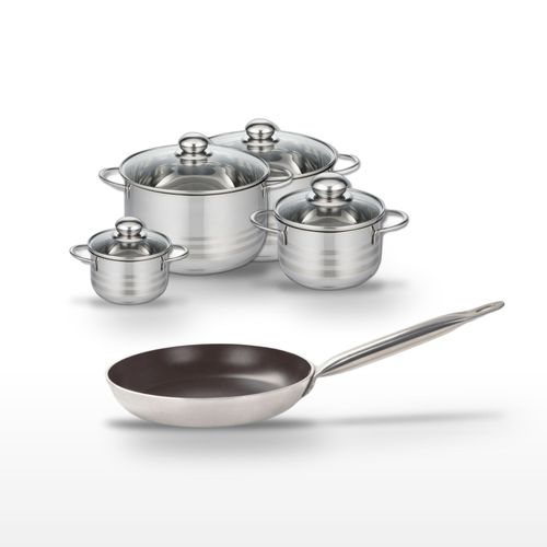 Lot Poêle 28cm Bistro Line Elo Et 4 Faitouts 12/16/20/24cm