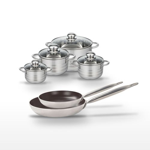 Lot Poêles 24/28cm Et Faitouts 12/14/16/24cm Elo Bistro Line