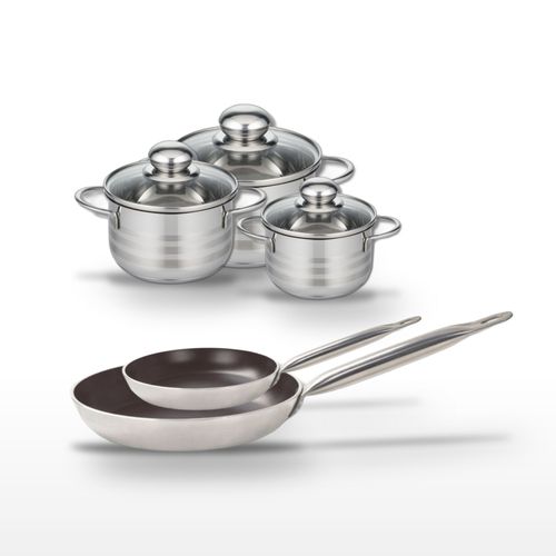 Lot Poêles 24/32 Cm Et Faitouts 12/14/16 Cm Elo Bistro Line