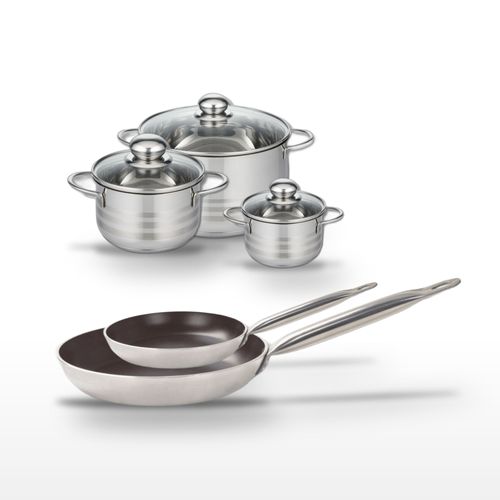 Lot Poêles 24/32 Cm et Faitouts 12/16/20 Cm Elo Bistro Line