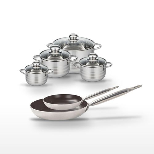 Lot Poêles 24/32 Cm et Faitouts 12/14/16/24 Cm Elo Bistro Line