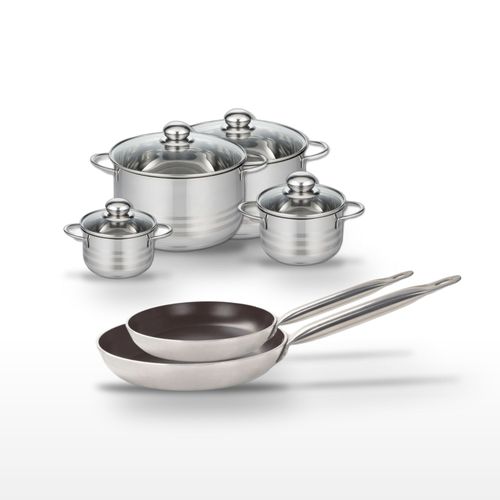 Lot Poêles 28/32cm et Faitouts 12/14/20/24cm Elo Bistro Line