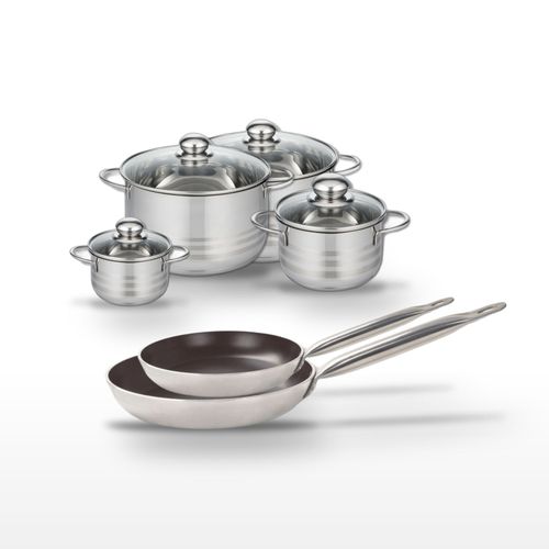 Lot Poêles 28/32 Cm et Faitouts 12/16/20/24 Cm Elo Bistro Line