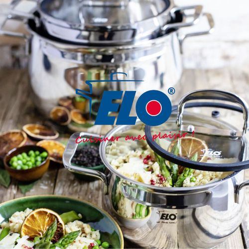 Lot Poêles 24/28/32 Cm Et Faitouts 14/16 Cm Elo Bistro Line