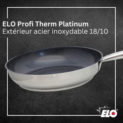 Lot Poêle 24 Cm et 3 Faitouts Elo Profi Therm Platinum