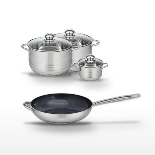 Lot Poêle 32cm et 3 Faitouts Elo Profi Therm Platinum