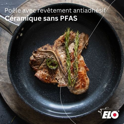 Lot 2 Poêles 24/28cm Et 4 Faitouts 12/16/20/24cm Elo Profi Therm Platinum