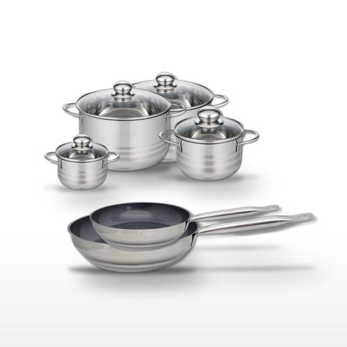 Lot 2 Poêles 24/28cm Et 4 Faitouts 12/16/20/24cm Elo Profi Therm Platinum