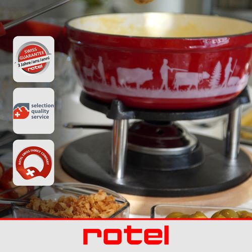 Service à Fondue Au Fromage Pour 4 Personnes Rotel Swiss Tradition