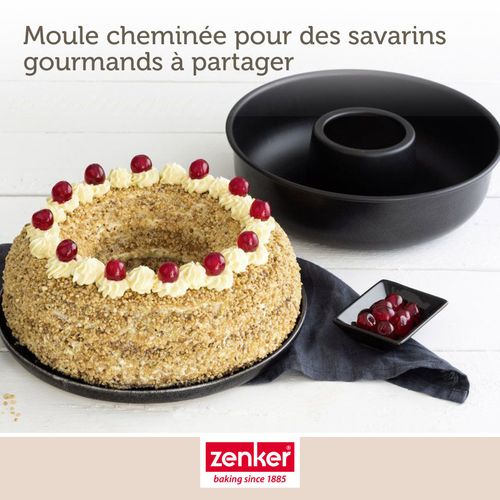 Set De Moule à Cakes 30,5 X 11,5 Cm Et Moule à Savarins 28 Cm Black Metallic