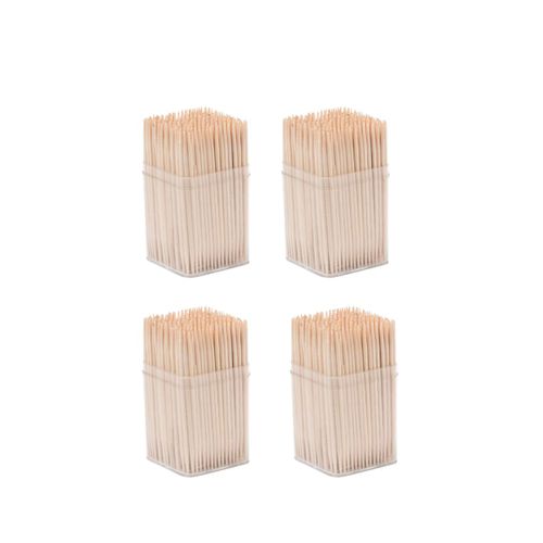 Lot De 1200 Cure-dents En Bois Dans Une Boîte Avec Couvercle Wood Edition