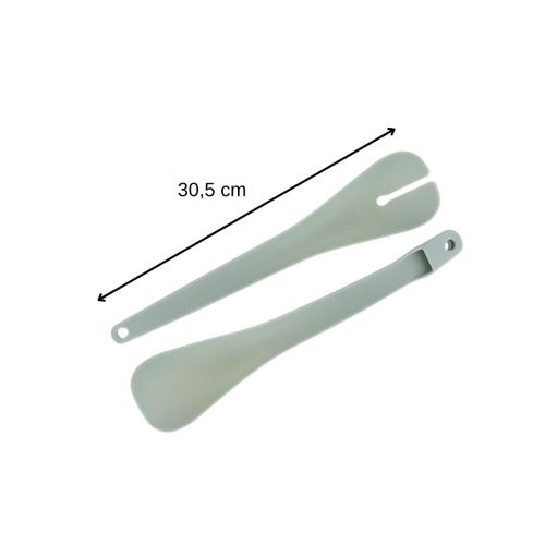 Set De 2 Saladiers En Inox De 20,5 Cm Et 25 Cm De Diamètre Et Couverts à Salade