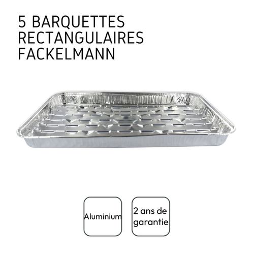 Lot De 20 Barquettes En Aluminium 34 X 23 Cm Fackelmann
