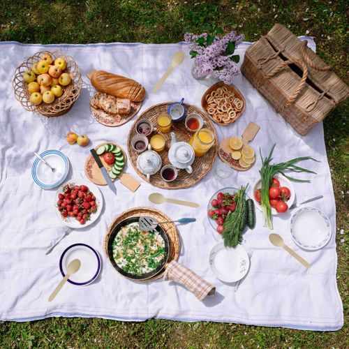 Ensemble De Couverts En Bois Pour Pique-nique X30 Chacun Fackelmann Move