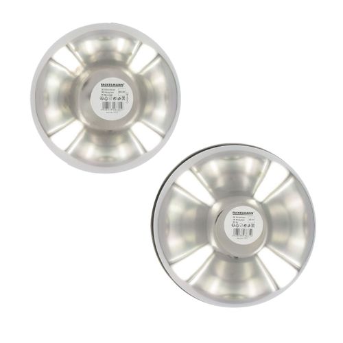 Set De 2 Bols à Mixer En Inox 20,5 Et 25 Cm Fackelmann Basic