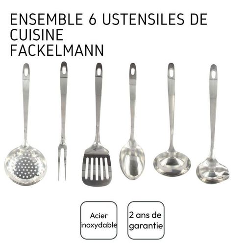 Ensemble Ustensiles De Cuisine 6 Pieces - Oxford - Inox