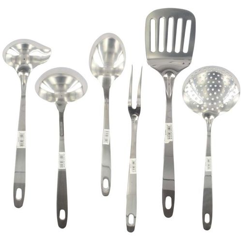 Ensemble Ustensiles De Cuisine 6 Pieces - Oxford - Inox