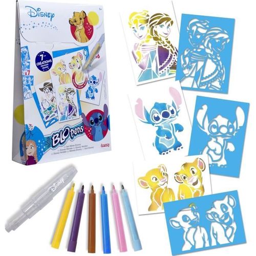 Blopens - Les Héros Disney - 7 Pochoirs - Des 5 Ans