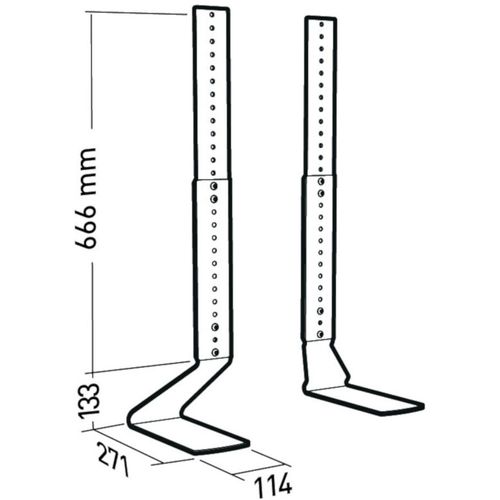 Pied TV De Table Universel Pour Écran 40 à 65 - 035310