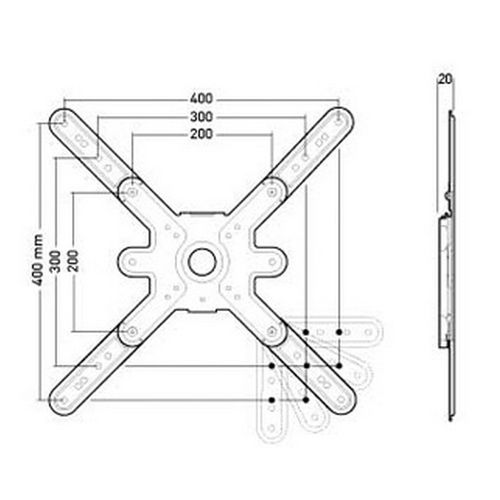 Support Mural Fixe Pour Écran De 30 à 55 - 043040