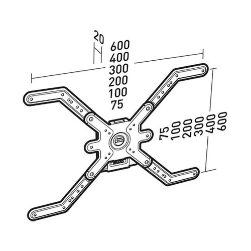 Support Mural Fixe Pour Écran 40 à 65 - 043060