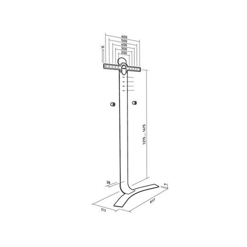 Support Mural Sans Perçage Pour Écran LED 40-65 - 044660