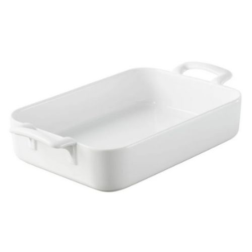 Plat à Four En Porcelaine 26x18,5x6cm Blanc - 614850