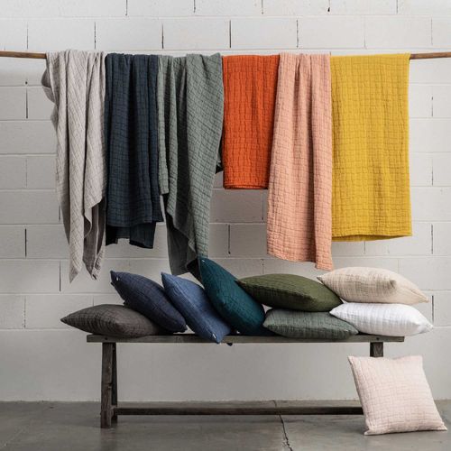 Plaid Stonewashed Swami 130 X 200