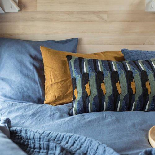 Plaid Stonewashed Swami 130 X 200