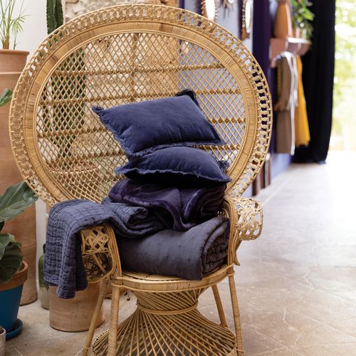 Plaid Stonewashed Swami 130 X 200