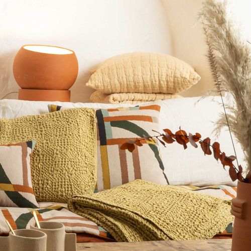 Plaid Stonewashed Swami 130 X 200