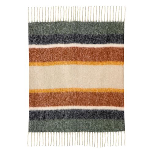 Plaid Rayé Recyclé Isabel 130 X 160