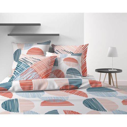 Parure De Lit 2 Personnes Halley Avec Housse De Couette Et Taies D'oreiller Imprime 240 X 220 Cm