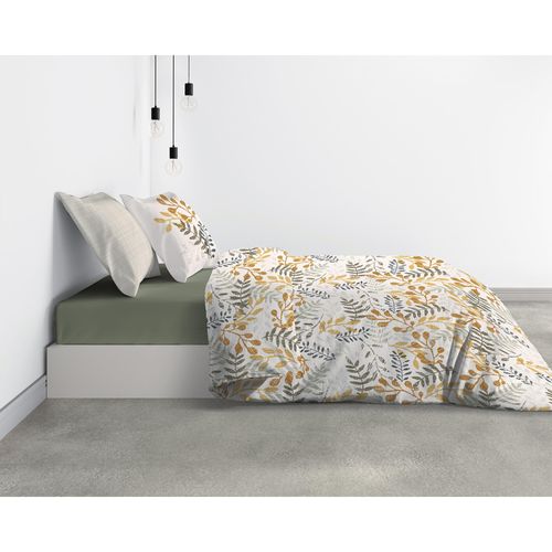 Parure De Lit Coton Bio 2 Personnes Eloa Avec Housse De Couette Et Taies D'oreiller Imprimé