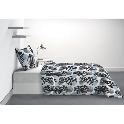 Parure De Lit Cerclus Avec Housse De Couette Et Taie D'oreiller Imprimé 140 X 200 Cm