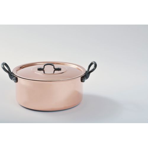 Faitout Cuivre 22cm Avec Couvercle - 204012