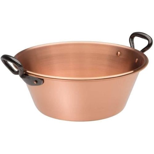 Baumalu Bassine à Confiture 26 Cm Cuivre 12/10eme Anses Fonte