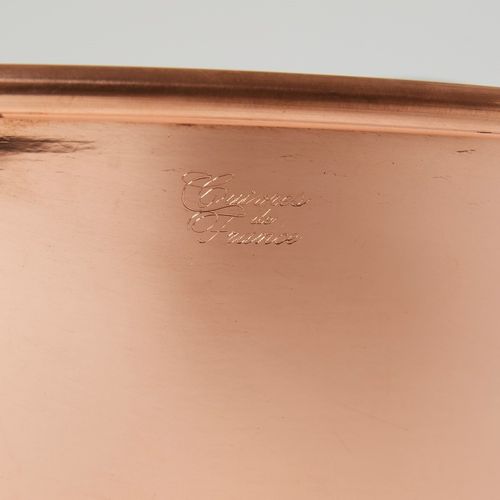 Bassine à Confiture Cuivre 38 Cm 12/10eme Anses Inox 9 Litres Environ