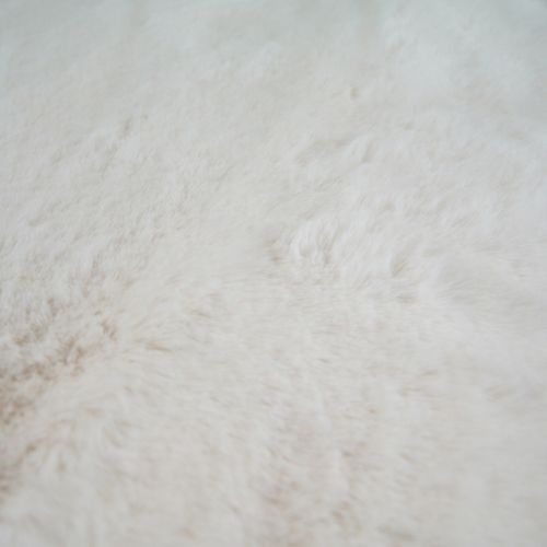 Tapis Salon Imitation Fourrure Blanc 60x90