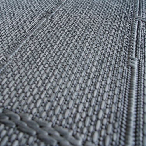 Tapis Salon Aspect Jute Gris 120x160