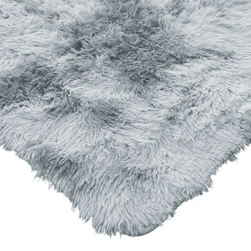 Tapis Salon Shaggy Moderne Gris Clair 120x170