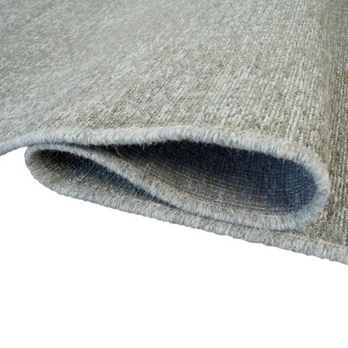 Tapis Salon En Laine Kaki Gris 120x170