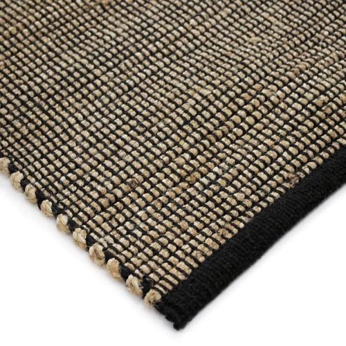 Tapis En Jute 120x170 Naturel - Noir