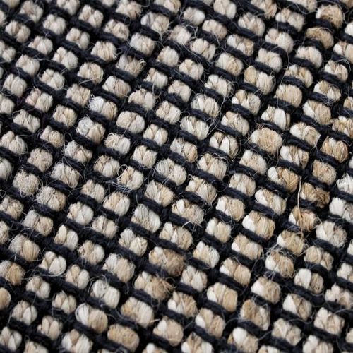 Tapis En Jute 120x170 Naturel - Noir