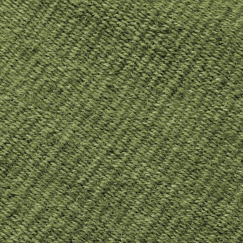 Tapis Salon En Jute Coton Avec Franges Vert Foncé 120x170 - Style Bohème